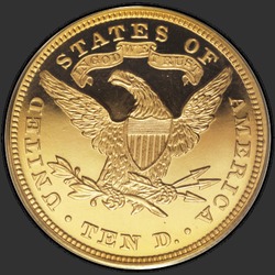 реверс 10 dolarů (USA) 1866 "Liberty Head 10 $ 1.866 / Proof"