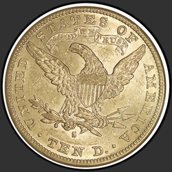 реверс 10 dolarjev (ZDA) 1884 "Liberty Head 10 $ 1884 / S"