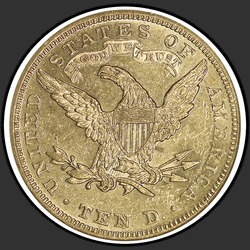 реверс 10 dolarów (USA) 1889 "Liberty głowie $ 10 1889 / P"