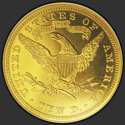 реверс 10 დოლარი (აშშ) 1889 "Liberty Head $ 10 1889 / Proof"