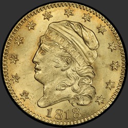 аверс 5 dollars (US) 1818 "USA - 5 Dollars / 1818 - Capped Bust $5 1818"