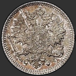 реверс 25 cent 1890 "25 пенни 1889-1894 для Финляндии"