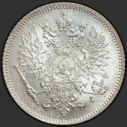 реверс 25 penny 1907 "25 penny 1897-1916 para a Finlândia"