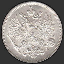 реверс 25 cent 1909 "25 пенни 1897-1916 для Финляндии"