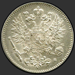 реверс 50 penny 1916 "50 penny 1907-1916 para a Finlândia"