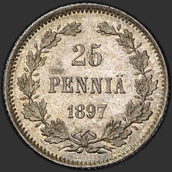 аверс 25 centesimo 1897 "25 пенни 1897 "
