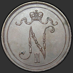 реверс 10 cent 1898 "10 пенни 1898 с Гербовым орлом"