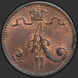 реверс 1 penny 1876 "1 penny 1864-1876 for Finland"