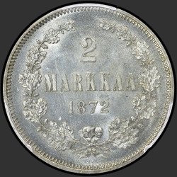 аверс 2 марки 1872 "2 марки 1865-1874  для Финляндии"