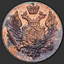 аверс 1 grosze 1823 "1 грош 1823 года IB. "