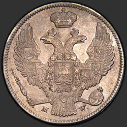 реверс 30 cents - 2 PLN 1837 "30 cents - 2 zloty 1837 MW. Direct Eagle Tail"