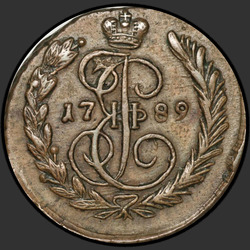 аверс 1 kopeck 1789 "1 Rus para birimi 1789 EM."