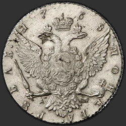 аверс 1 rubeľ 1768 "1 rubeľ 1768 SPB-DB. štandardné razenie mincí"
