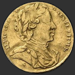реверс 1 chervonetz 1710 "1 ducat 1710 LLG. The head is large"