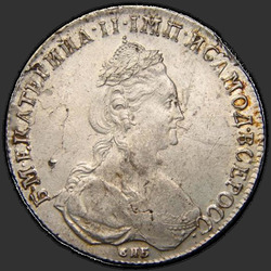 реверс 1 rubel 1779 "1 рубль 1779 года СПБ-ФЛ. "