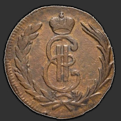реверс 1 kopeck 1774 "1 penni 1774 KM. uusversiooni"