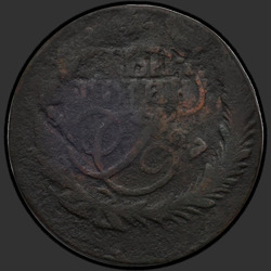 реверс 1 kopeck 1767 "1 penny 1767 SPM."