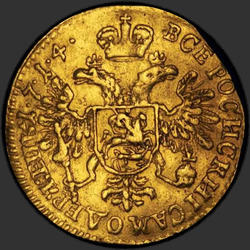 аверс 1 chervonetz 1714 "1 червонец 1714 года."