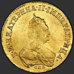 реверс 1 chervonetz 1796 "1 червонец 1796 года СПБ-Т.I.. "