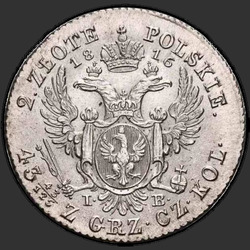 аверс 2 zloty 1816 "2 злотых 1816 года IB. "