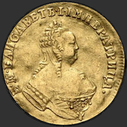 реверс 1 chervonetz 1751 "1 ducat 1751 "EAGLE". MAR.13"