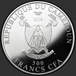 аверс 500 frank 2016 "Все краски жизни"