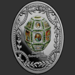 реверс 1$ (buck) 2015 "Яйца Фаберже. Пятнадцатая годовщина царствования Николая II"