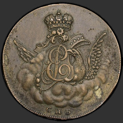 реверс 1 kopeck 1755 "1 penni 1755 SPB."