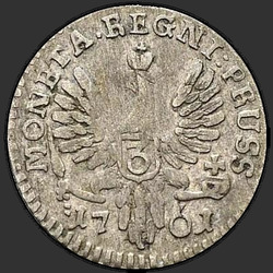 аверс 3 grosze 1761 "3 гроша 1761 года."