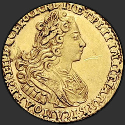 реверс 2 rublů 1728 "2 rublů v roce 1728. nadhlavníkem"