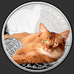 реверс 1$ (бак) 2015 "Сомалийская кошка"