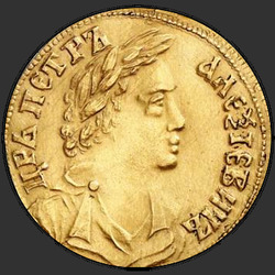 реверс 2 מטבעות זהב 1701 "2 червонца 1701 года. "