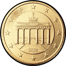 аверс 50 cents (€) 2002 ""