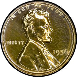 аверс 1¢ (penny) 1956 ""