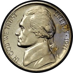 аверс 5¢ (nickel) 1971 ""