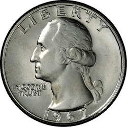 аверс 25¢ (quarter) 1967 ""
