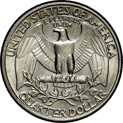 реверс 25¢ (quarter) 1985 "USA - kwartał / 1985 - S Dowód"