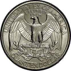реверс 25¢ (quarter) 1997 "ABD - Çeyrek / 1997 - Gümüş"