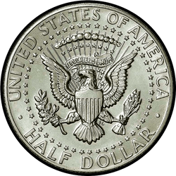 реверс 50¢ (half) 1985 "EUA - 50 Cents (meio dólar) / 1985 - S Proof"