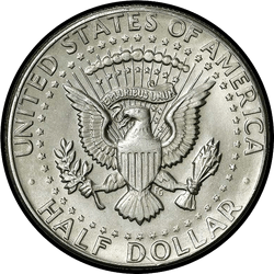 реверс 50¢ (half) 1984 "USA - 50 centesimi (Dollaro mezzo) / 1984 - S Proof"