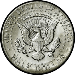 реверс 50¢ (half) 1983 "ABD - 50 Cents (Half Dollar) / 1983 - S Kanıtı"