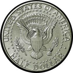 реверс 50¢ (half) 1992 "ABD - 50 Cents (Half Dollar) / 1992 - S Kanıtı"
