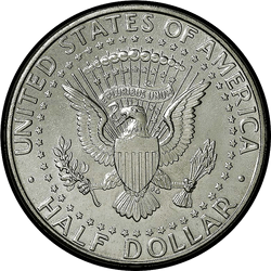 реверс 50¢ (half) 1991 "الولايات المتحدة الأمريكية - 50 سنتا (نصف الدولار) / 1991 - S إثبات"