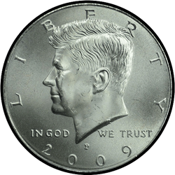 аверс 50¢ (half) 2009 "USA - 50 Cents (Half Dollar) / 2009 - P"