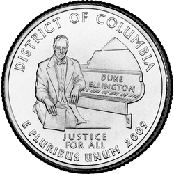 реверс 25¢ (quarter) 2009 "District of Columbia kwartał / P"