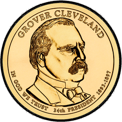 аверс 1$ (бак) 2012 "Grover Cleveland (2nd Term)"