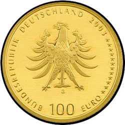 аверс 100 евро 2003 "Кведлинбург"