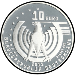 аверс 10€ 2011 "125ème anniversaire de l