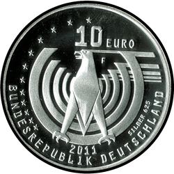 аверс 10€ 2011 "125 ° anniversario dell