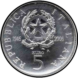 аверс 5€ 2006 "60 ans de la République d